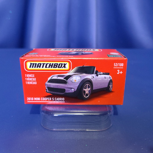 Matchbox 2010 Mini Cooper S Cabrio Car (Light Purple) by Mattel.