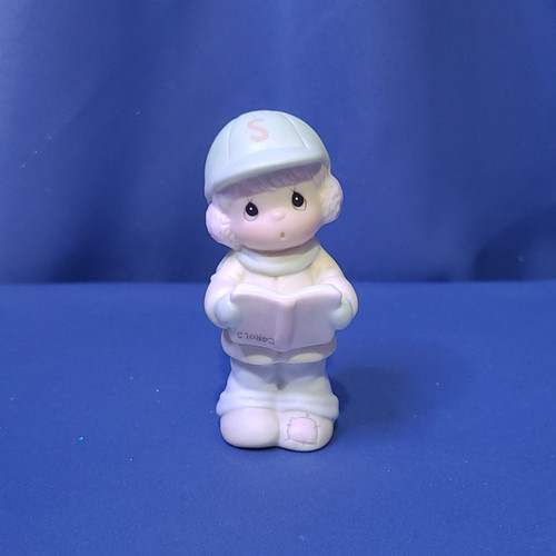 Precious Moments Sugar Town "Boy Carolling" Figurine by Enesco.