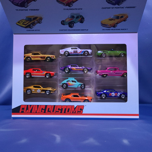 Hot Wheels Flying Customs 10-Pack by Mattel.