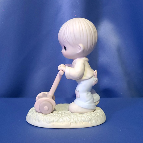 Precious Moments "Mow Power to Ya!" Figurine by Enesco.
