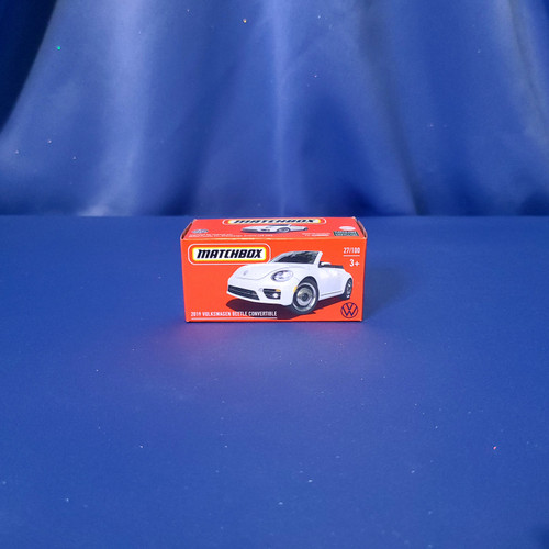 Matchbox 2019 Volkswagen Beetle Convertible Car (White) by Mattel.