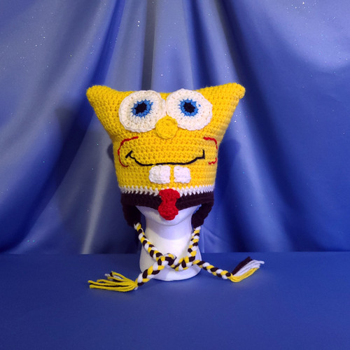 Spongebob Character Hat Crocheted by Mumsie of Stratford.