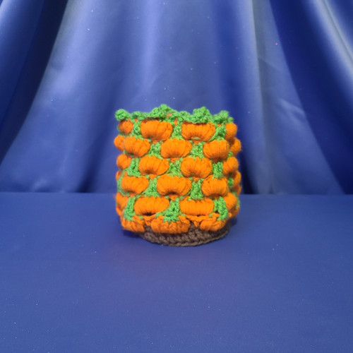 Pumpkin Plant Pot Holder by Mumsie of Stratford.