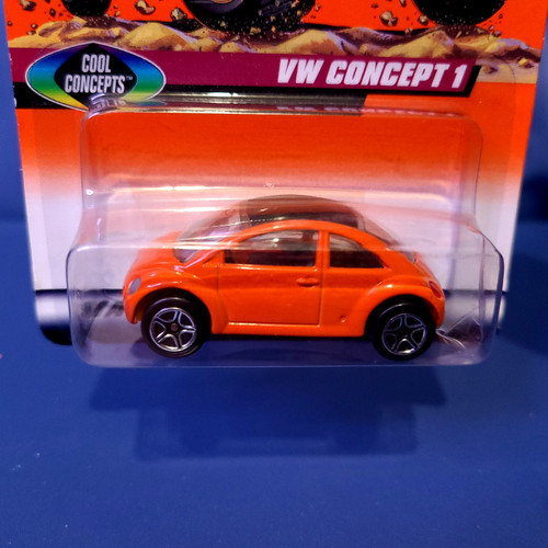 Matchbox VW Beetle Concept 1 Car (Orange/Black) by Mattel.
