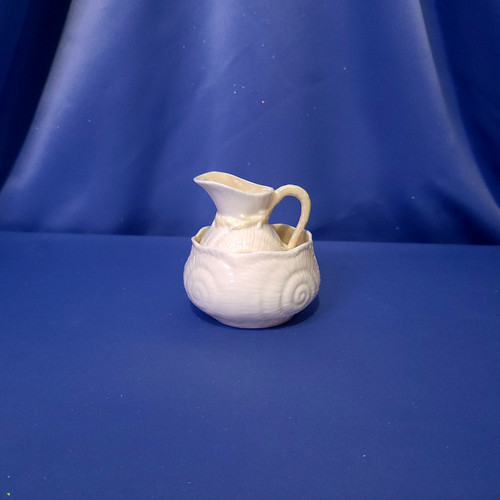 Miniature Nautilus Shell Creamer & Sugar Set by Belleek.