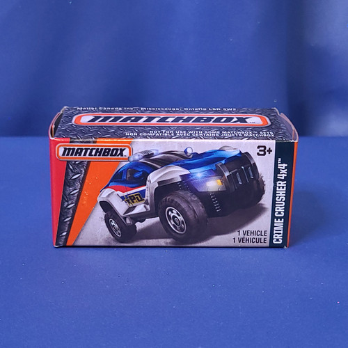 Matchbox Crime Crusher 4x4 Vehicle (Blue) by Mattel.