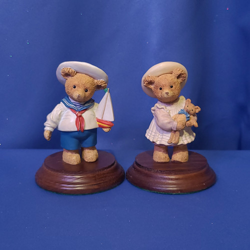 Upstairs Downstairs Bears Alice and Henry Set by Department 56.