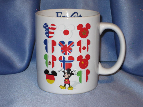 Disney's - Epcot Center - World Flag - Mickey Mouse Mug.