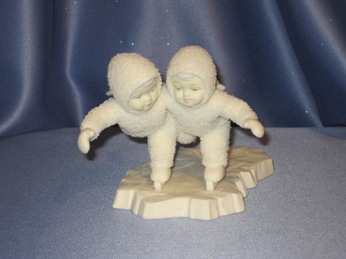 Snowbabies "We Make A Great Pair" Skating Figurine.