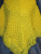 Popcorn Stitch Poncho with Fringe in Sunny Yellow Crocheted by Mumsie of Stratford.