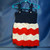 Red White Blue Cotton Toddler Dress Crocheted by Mumsie of Stratford.