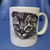 Cat on Mug by Porcelain by Rosalinde. Cat on Mug by Porcelain by Rosalinde.