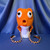 Q*bert Character Hat Crocheted by Mumsie of Stratford. 