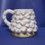 Gold Tipped White Christmas Tree Shaped Ceramic Mug. 