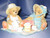 Cherished Teddies Freda and Tina "Our Friendship Is A Perfect Blend" Figurine W/Comp Box.