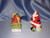 Holiday Santa & Sleigh Salt & Pepper Shaker Set by Martha Stewart Collection.