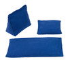 Wedge Rice Bag with Blue Cotton and Rice