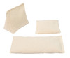 Rectangular Rice Bag with Muslin (Unbleached/Cream) Cotton Fabric