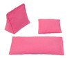 Rectangular Rice Bag with Pink Cotton Fabric