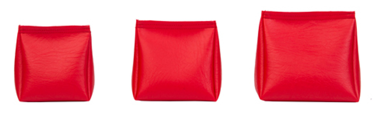 Wedge Rice Bag with Red Vinyl and Rice