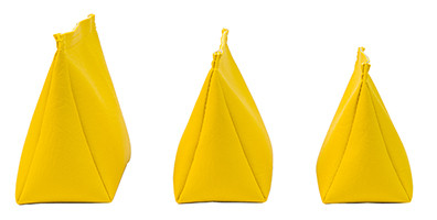 Wedge Rice Bag with Yellow Vinyl and Rice - HappySew.com