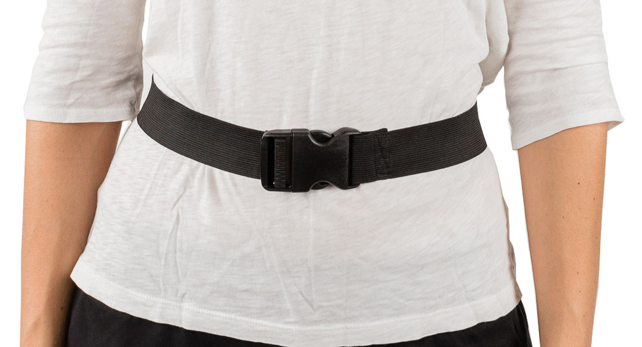 Black Nylon Strap, 2 Wide X 28 Long, Plastic Buckle