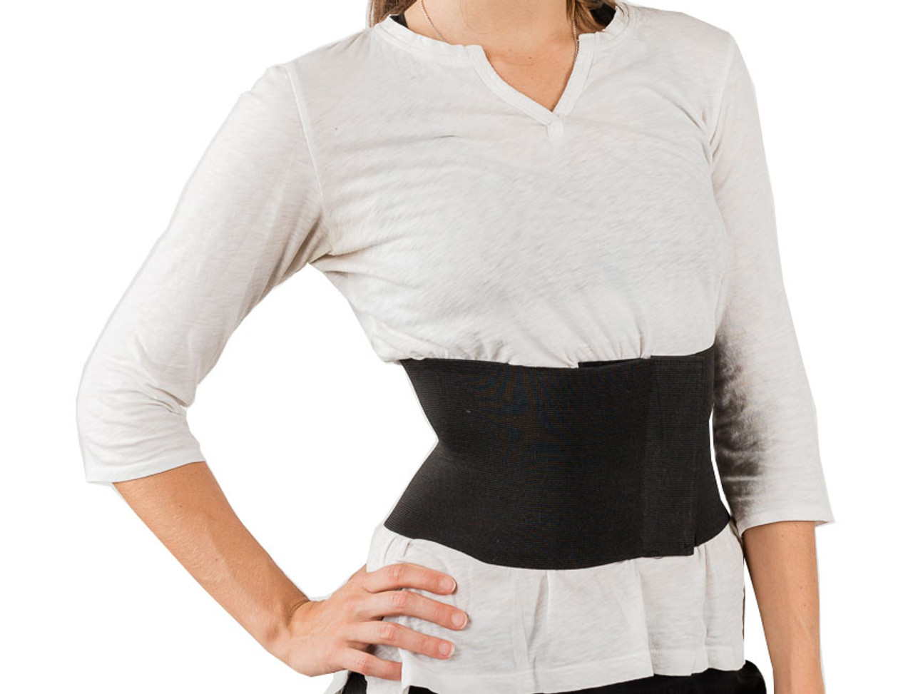 Wide Waist Belt - Black - Ladies