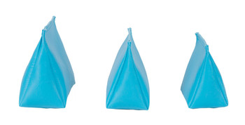 Wedge Rice Bag with Turquoise Vinyl Wedge Rice Bag with Turquoise Vinyl