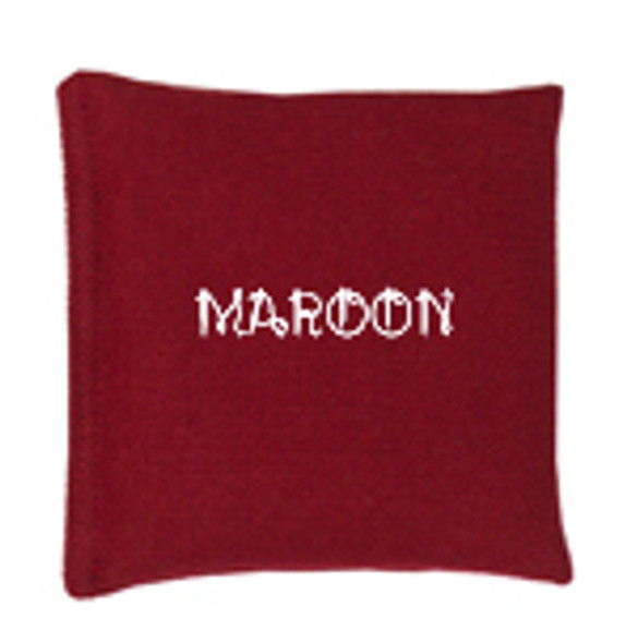 Maroon Square Rice Bag in Cotton Fabric