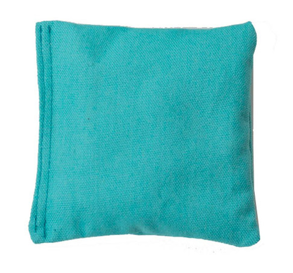 Aqua Blue Square Rice Bag in Cotton Fabric