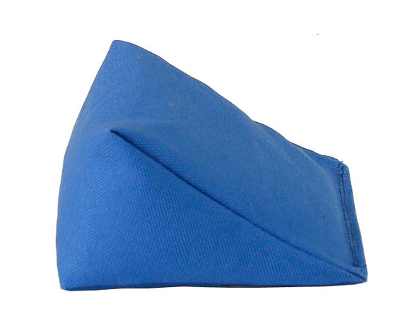 Wedge Rice Bag with Royal Blue Organic Cotton Fabric