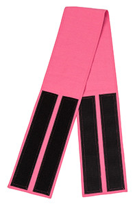 Pink Velcro Fabric Belt - 5 inches wide