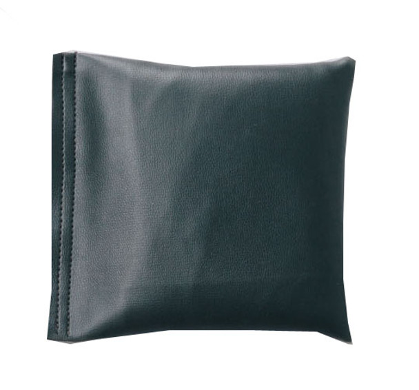 Square Rice Bag in Dark Gray Vinyl