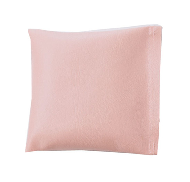 Square Rice Bag in Light Pink Vinyl