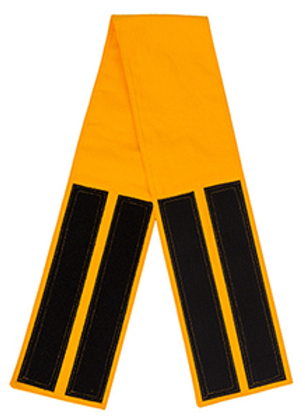 Yellow Velcro Fabric Belt - 5 inches wide