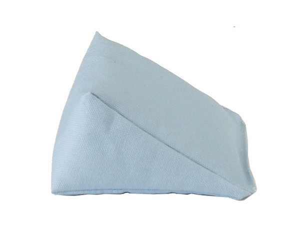 Wedge Rice Bag with Ice Blue Organic Cotton Fabric