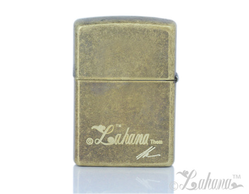 Zippo lighter 1997 Luxor King Tut Las Vegas Brushed Brass and insert