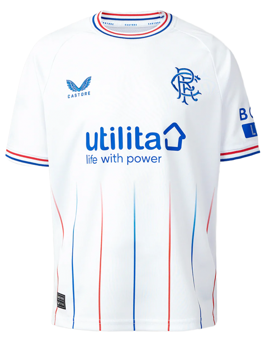 Rangers 23/24 Kid's Away Shirt and Shorts