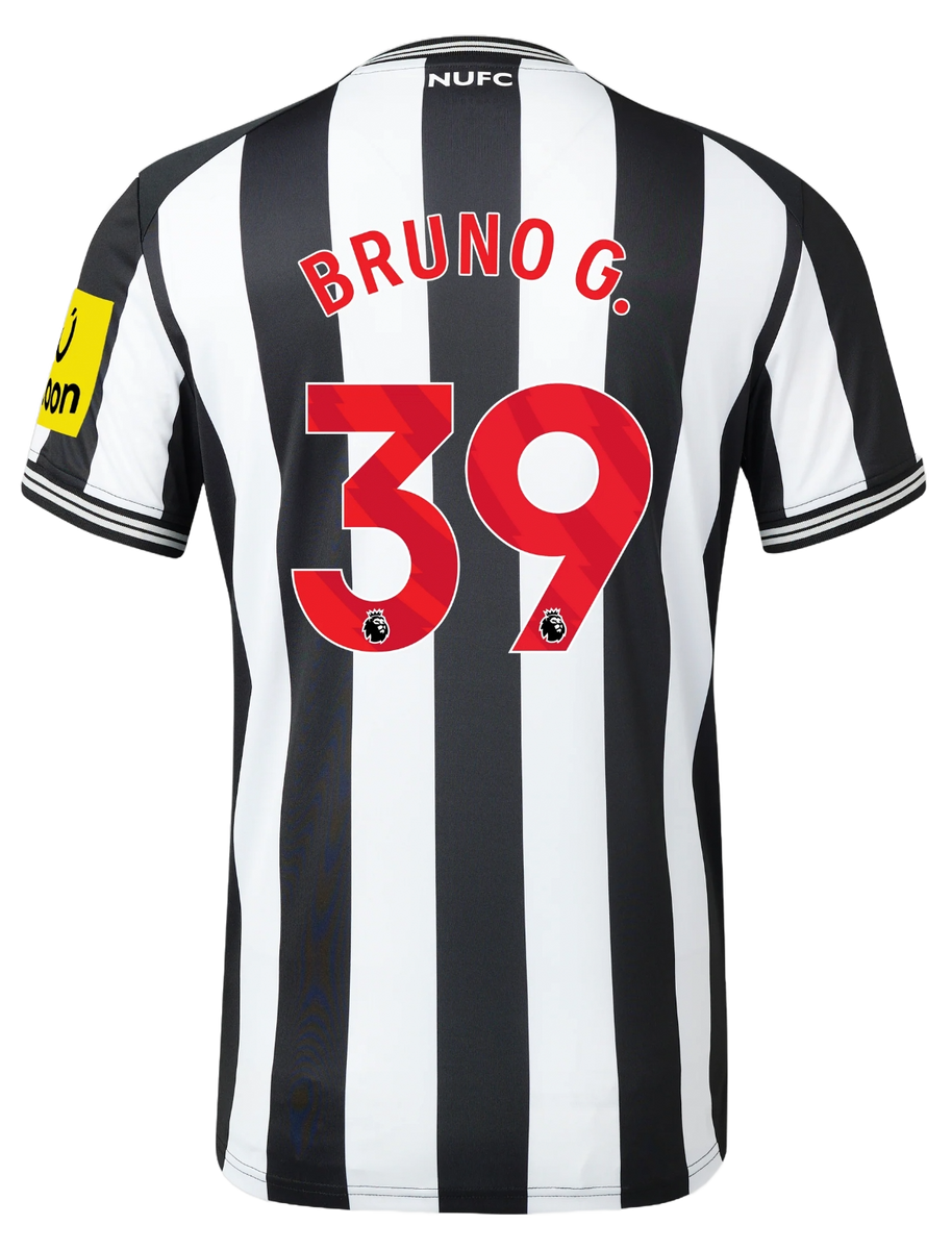 BRUNO G. #39 Newcastle United 23/24 Stadium Men's Home Shirt - PL Font