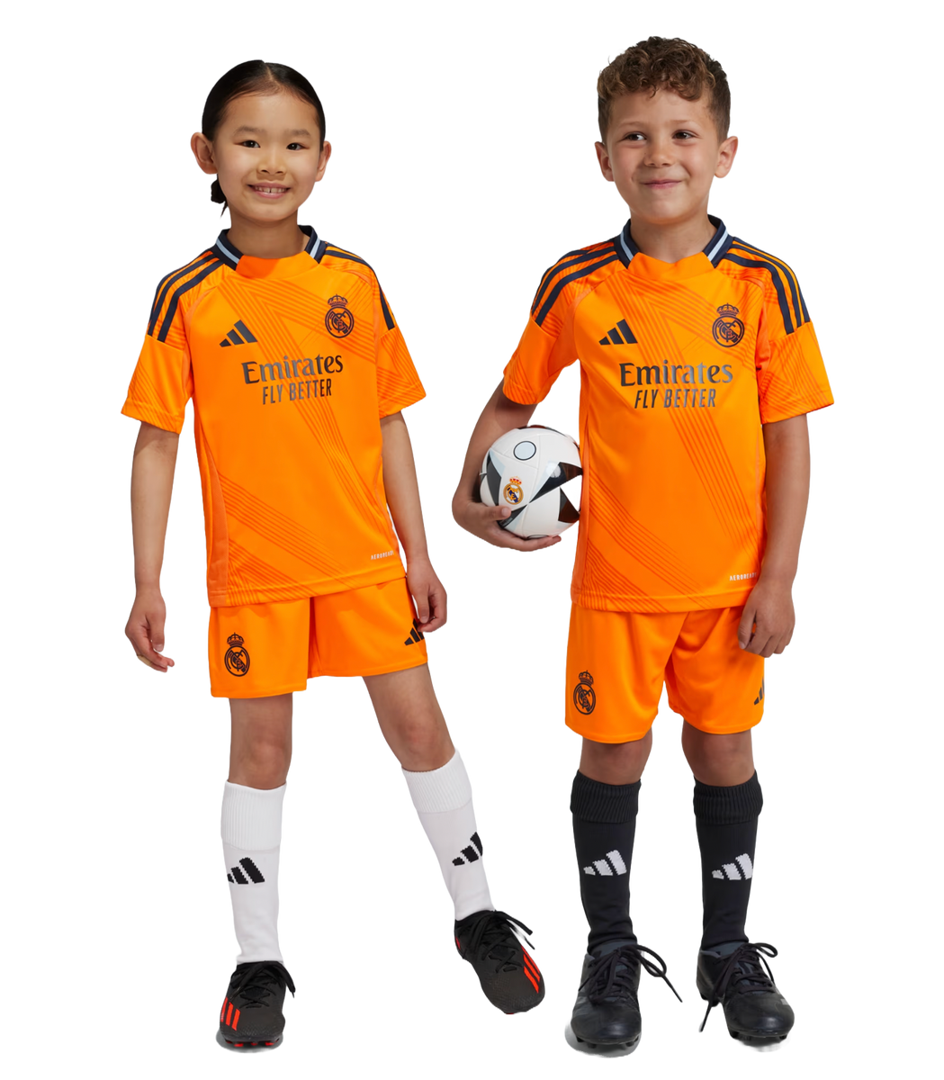 Real Madrid 24/25 Kid's Away Shirt and Shorts