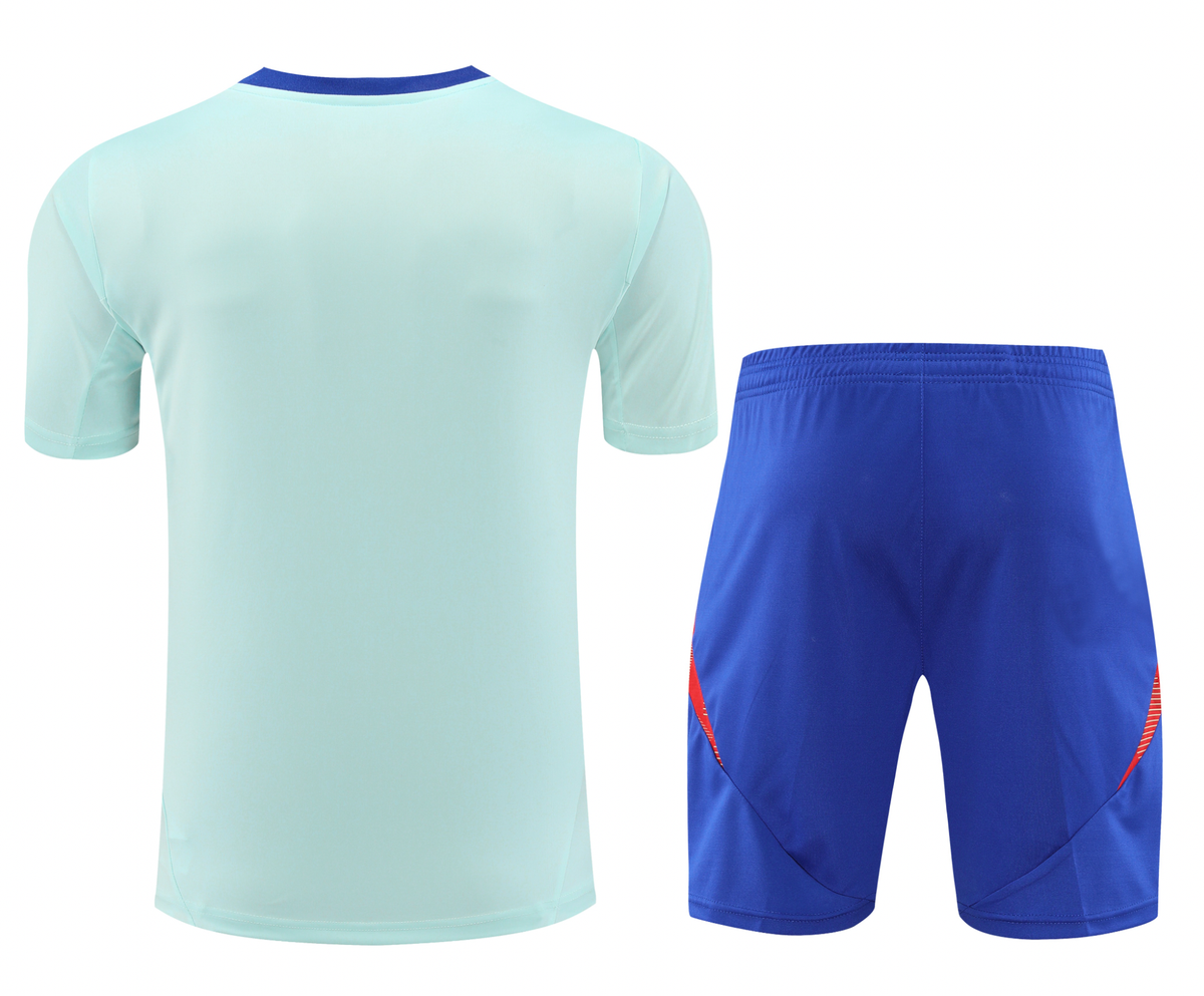 Spain 2024 Men's Light Blue Training Shirt