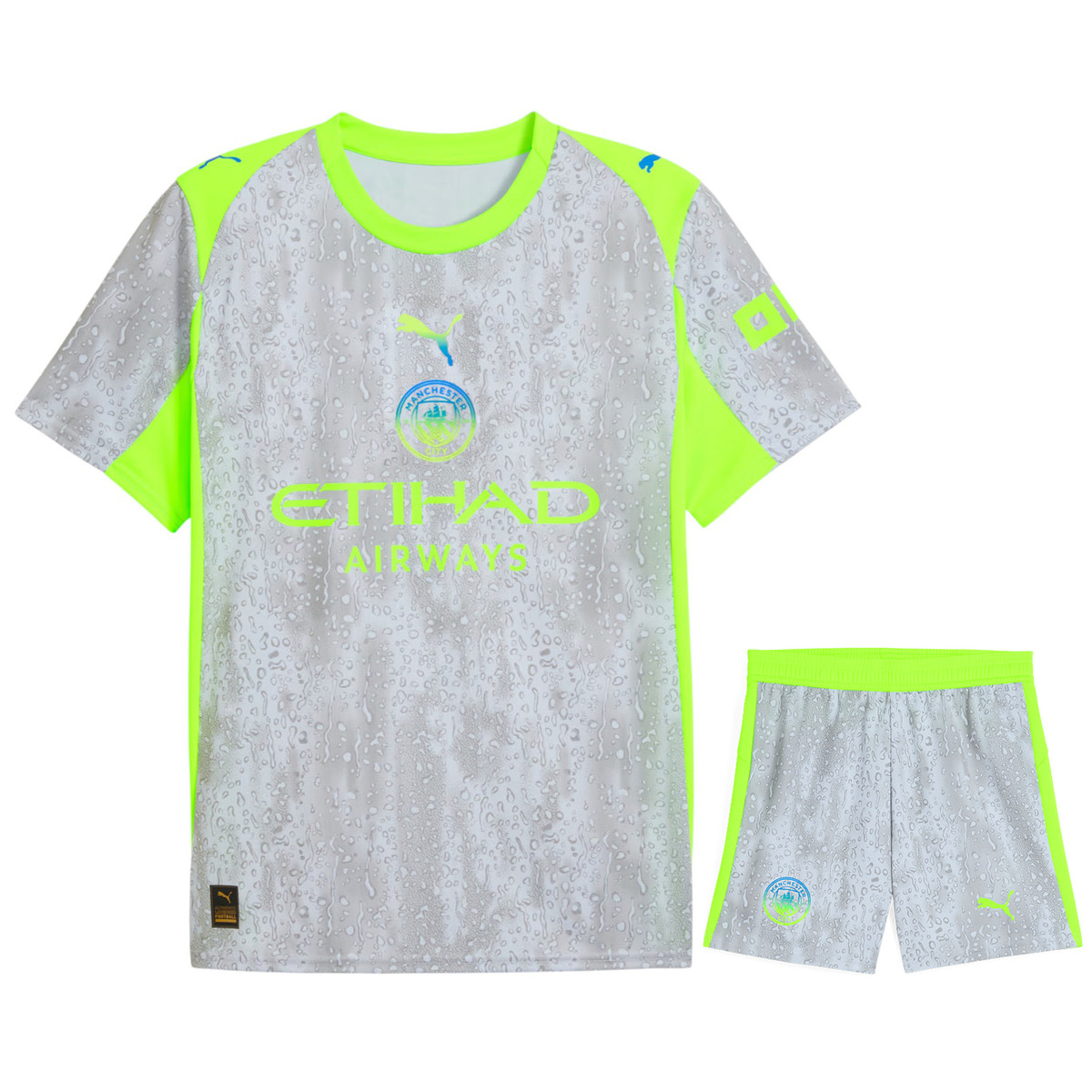 HAALAND #9 Manchester City 25/26 Kid's Third Mini-Kit - PL Font