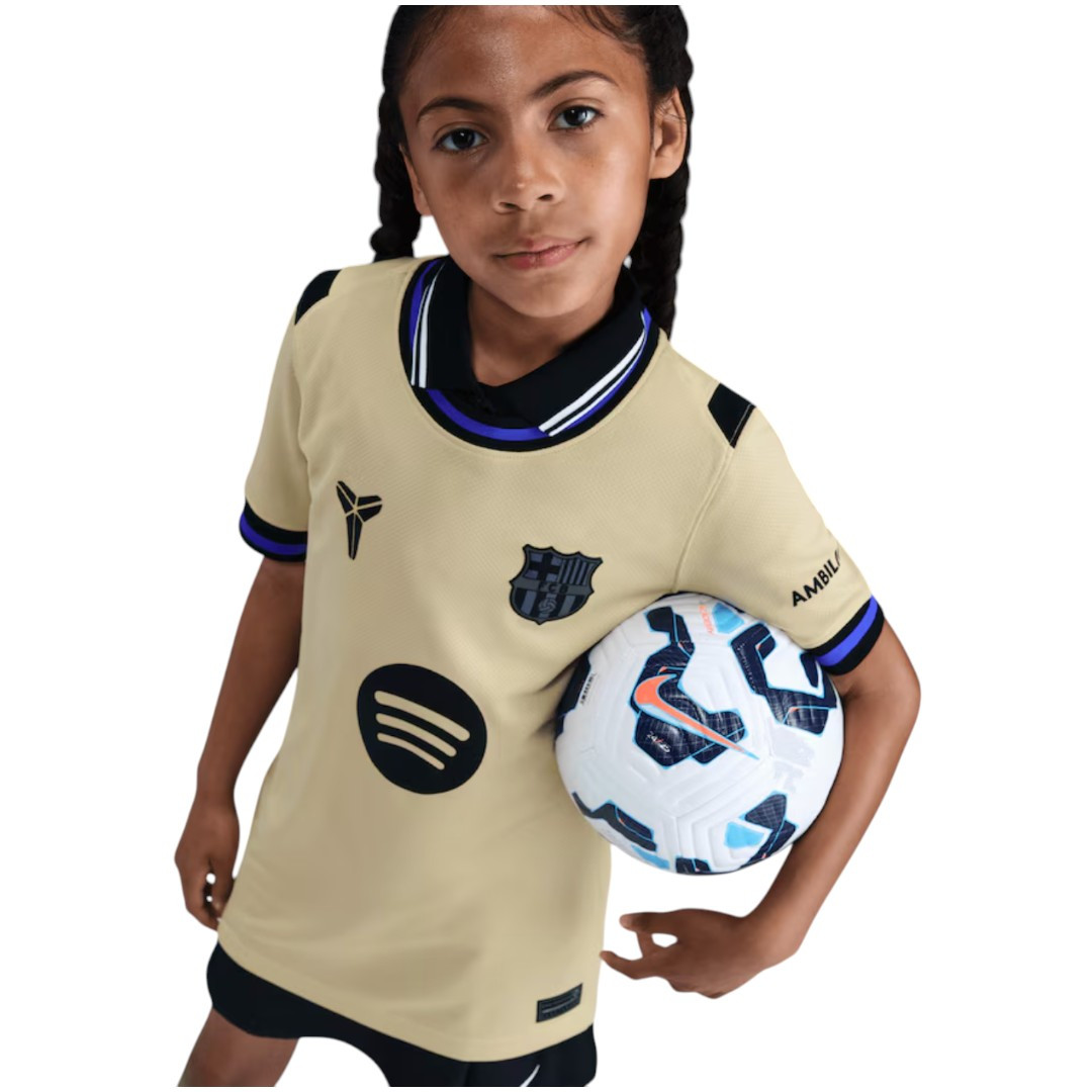 LAMINE YAMAL #10 Barcelona 25/26 Kid's Away Mini-Kit - La Liga Font