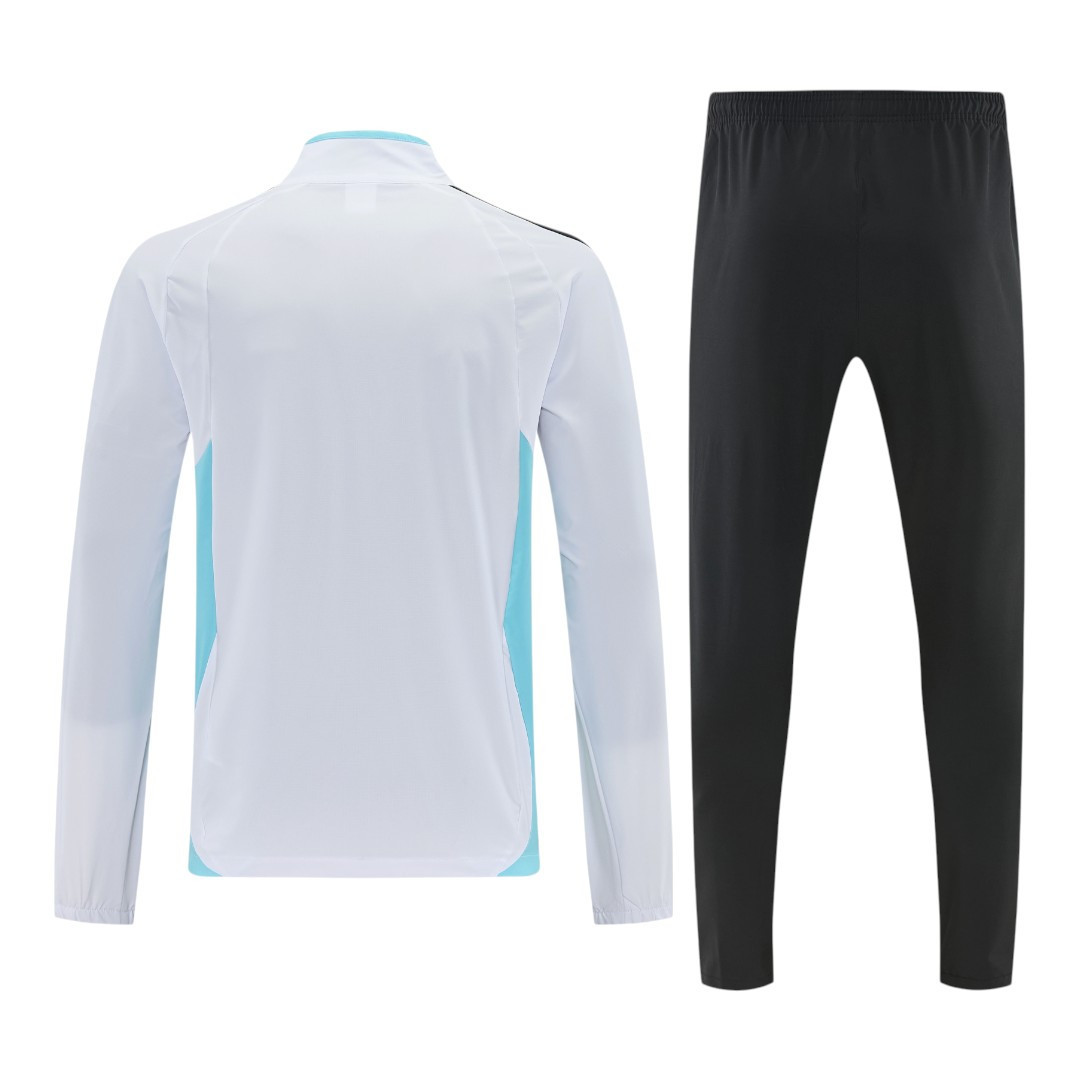 Argentina 2026 Men's Wave White Long Zip Tracksuit