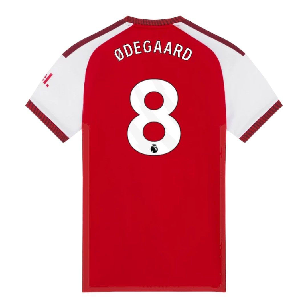 ØDEGAARD #8 Arsenal 26/27 Women's Home Shirt - PL Font