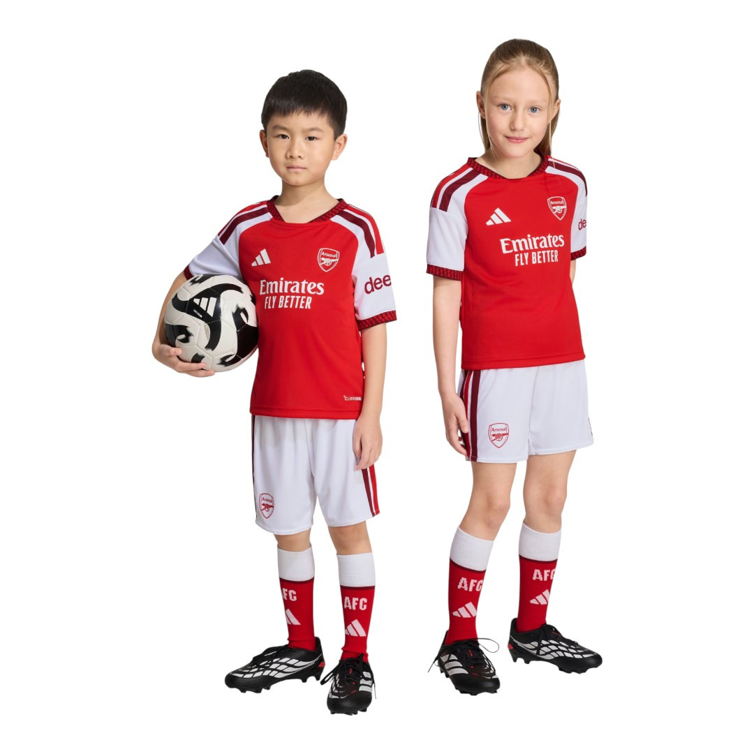 SAKA #7 Arsenal 26/27 Kid's Home Set - PL Font