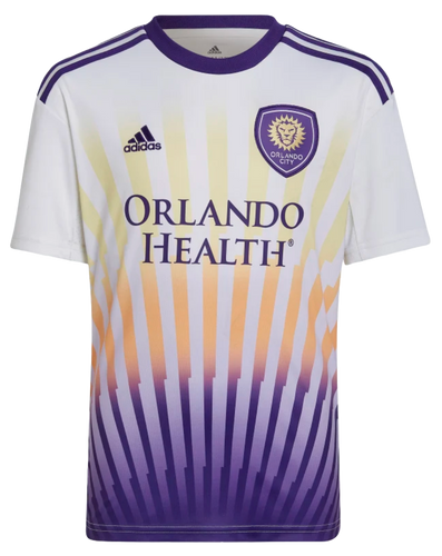 Orlando City SC 2022 Kid's Away Shirt and Shorts