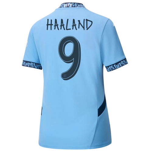 HAALAND #9 Manchester City 24/25 Women's Home Shirt - Man City Font