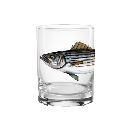 14oz Rocks Glass - Striped Base by Jeremy Joseph 14oz Rocks Glass - Striped Base by Jeremy Joseph