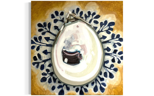 Oyster Shell on Portuguese Tile by Jeremy Joseph
